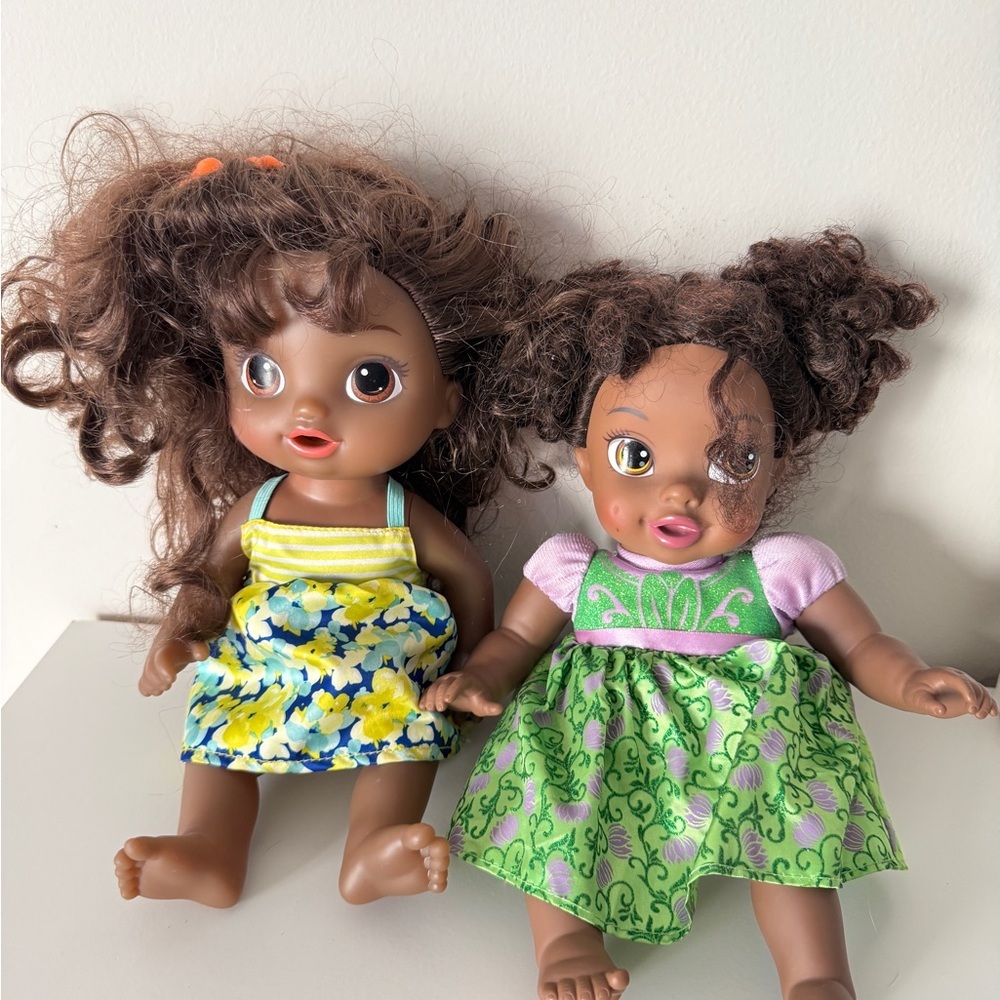 Adorable Brown-Haired Dolls Set